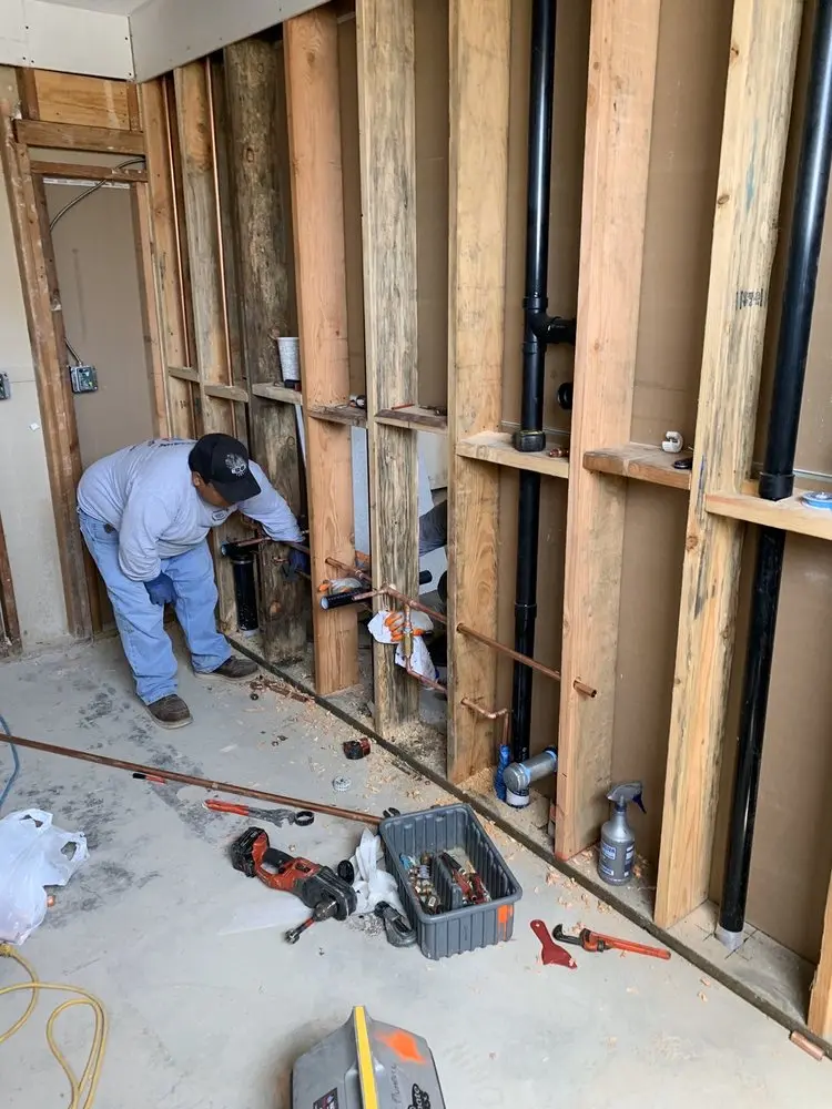 Commercial rough-in plumbing for Gas Line Repair in Clear Acres